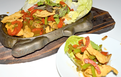 POLLO ESTILO FAJITAS MEJICANAS